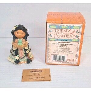 Enesco Friends of the Feather 1997 Little Mother Hen 303275 Figurine w/ Box Vtg